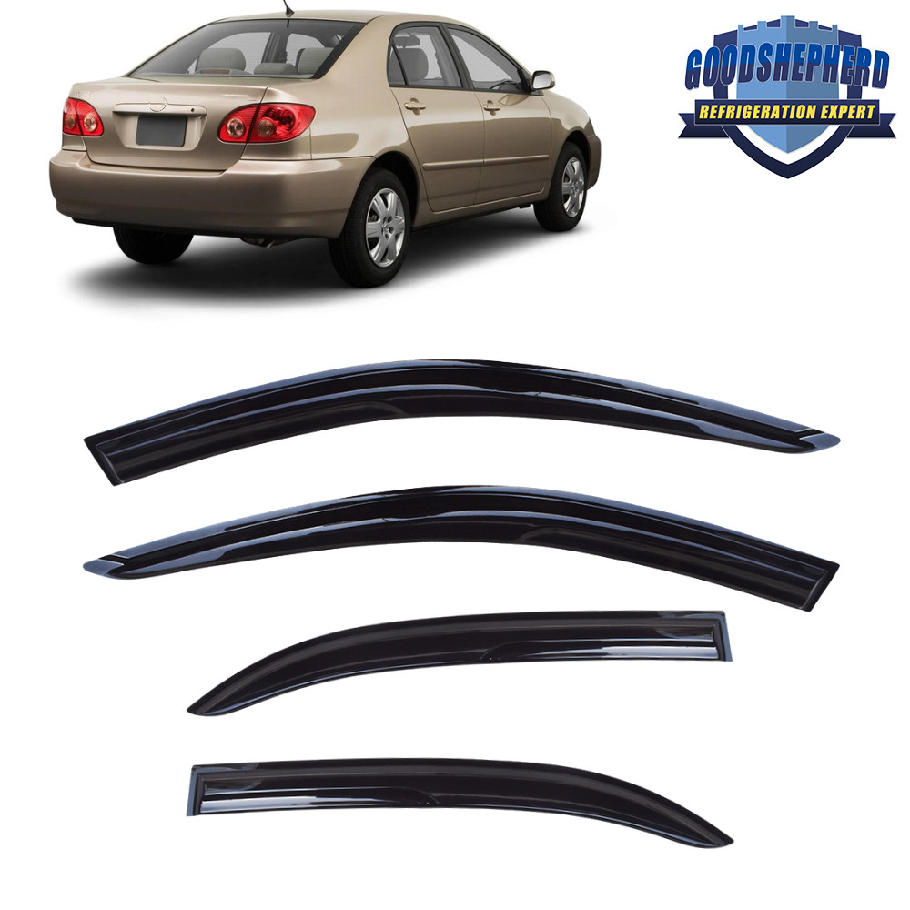 Window Visors Vent Shade Rain Guards Deflector For 2003-2007 2008 Toyota Corolla