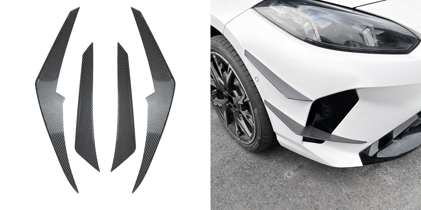 For BMW F70 F74 M Sport 2024-2025 Front Bumper Side Vent Trim