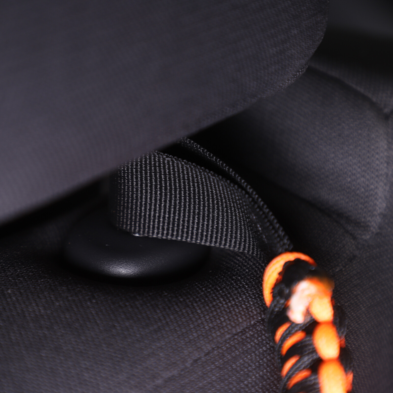 Black&Orange RearSeat Headrest Puller Trim Cord For Nissan Frontier 2022