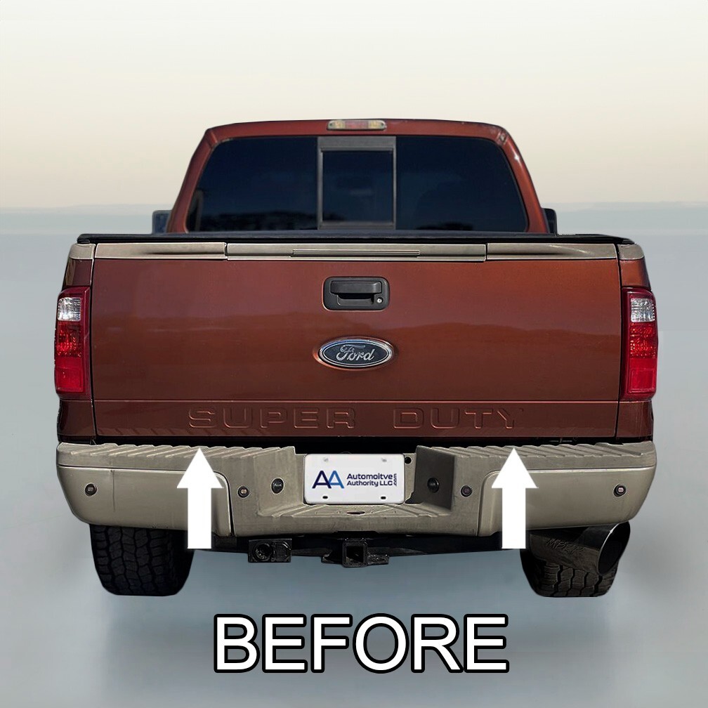 CHROME TAILGATE TRIM MOLDING KIT For FORD F250 SUPER DUTY