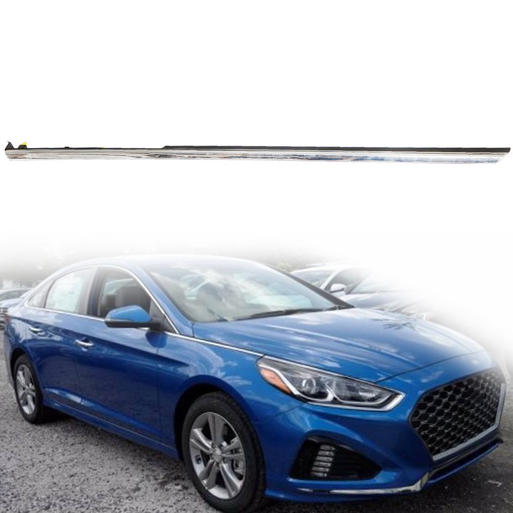 Labwork Passenger Side Front Fender Chrome Molding For Hyundai Sonata 2018-2019