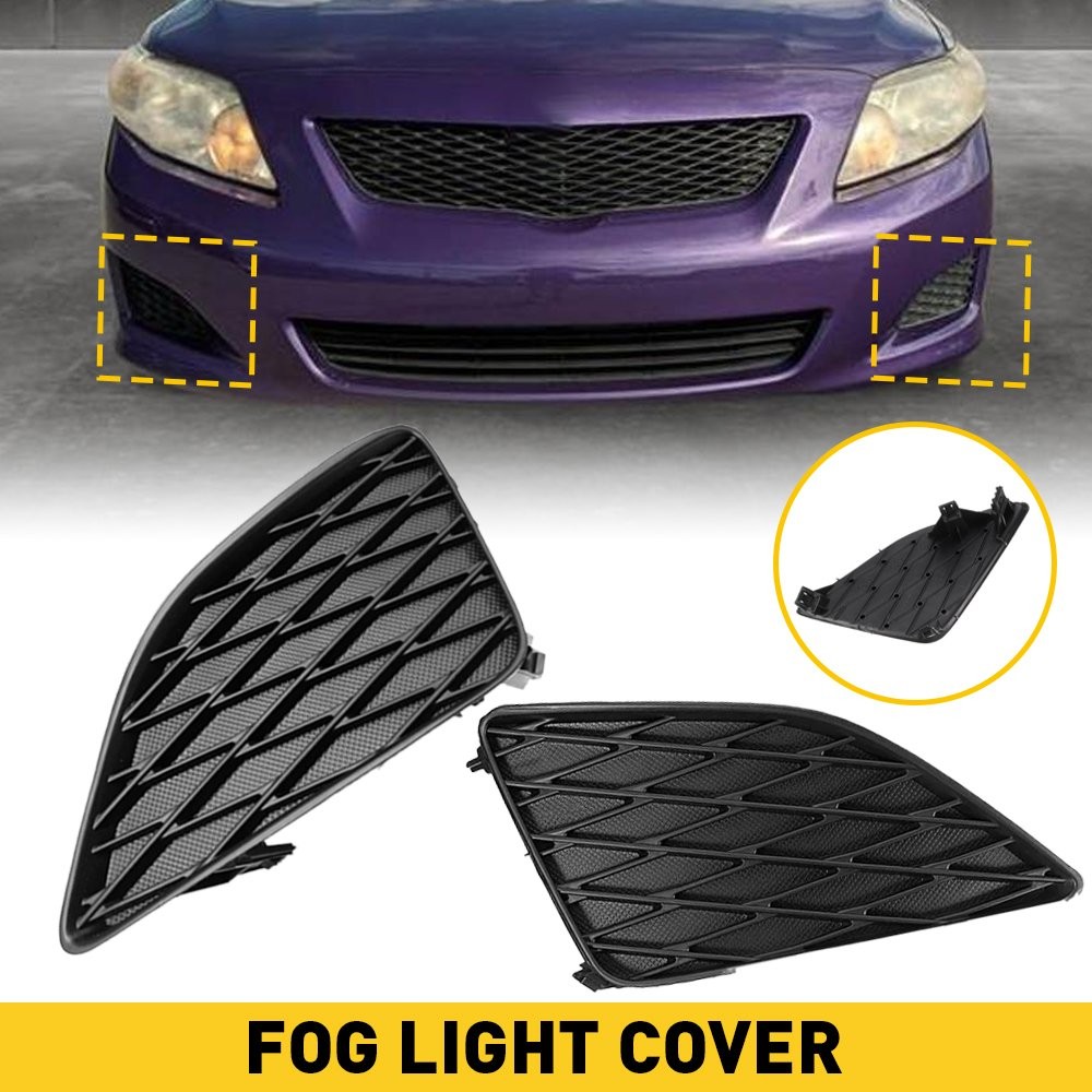 Bumper Front Insert Fog Light Cover Left+Right For TOYOTA COROLLA 2009-2010 EOOH
