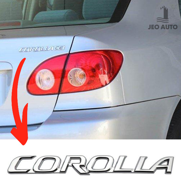 OEM EMBLEM BADGE REAR BACK LETTERS for TOYOTA COROLLA 2004 2005 2006 2007 2008