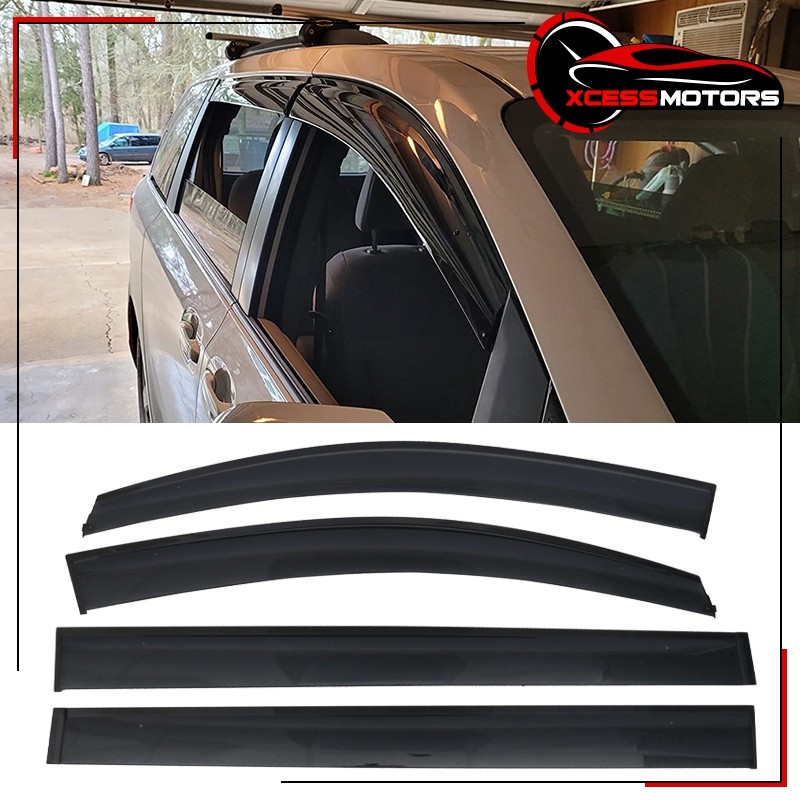 Fits 11-20 Toyota Sienna Window Visors Vent Rain Guard Polycarbonate 4PCS