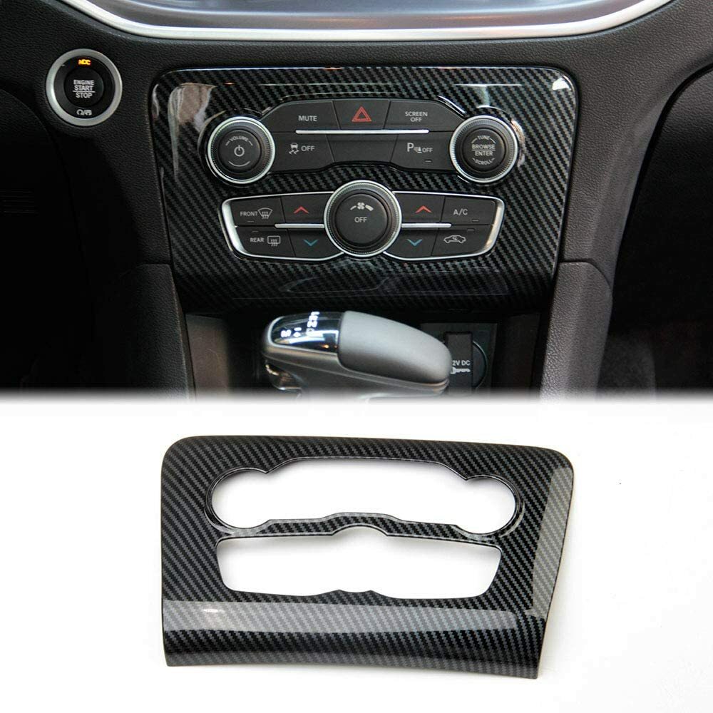 Central Control Air Conditioner A/C Panel Cover trim for Dodge Charger 15+ Black