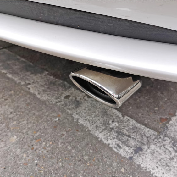Stainless Steel Rear Round Exhaust Pipe Trim For NISSAN PATHFINDER 2022-2024