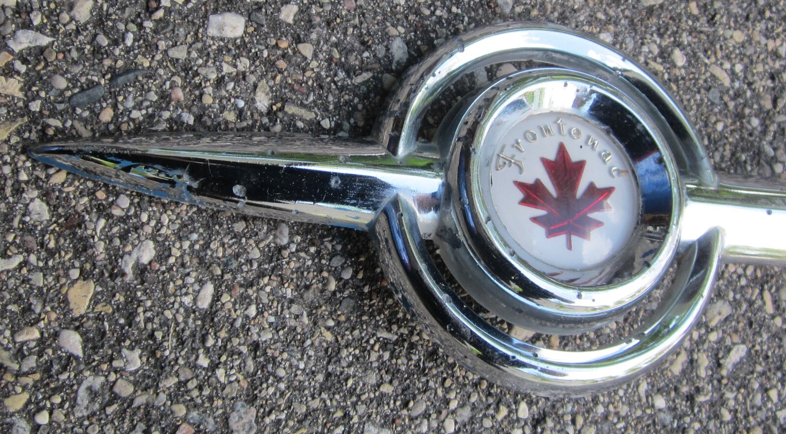 1960 Frontenac Front Fender Emblem Trim Used Orig Canada Falcon Ranchero 60