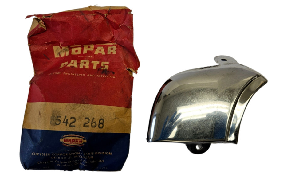 1954 Plymouth Savoy Plaza Rear Right Fender Stone Shield Extension 1542268 NOS