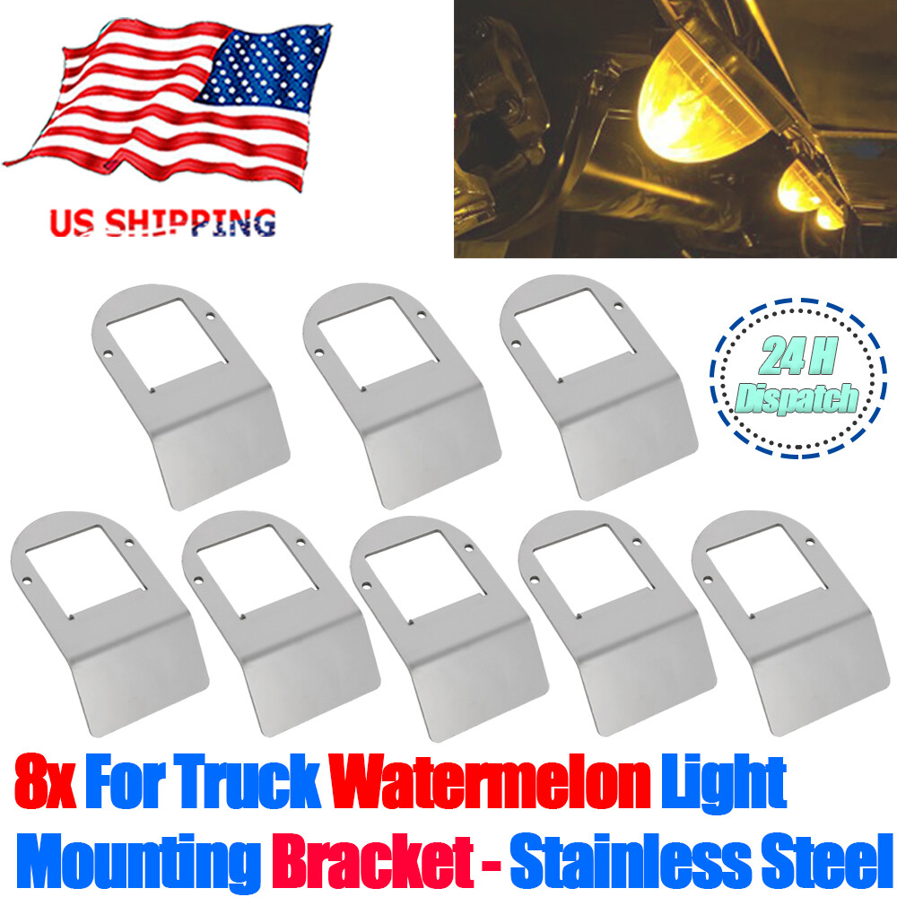 8Pcs Universal Clamp Style Watermelon Under Glow Frame Bracket Shift Mount USA