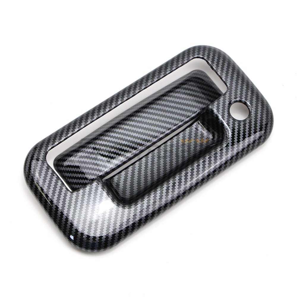 For Ford F150 2004-2014 Door + Tailgate Handle Cover Carbon Fiber Look W/ KeyPad