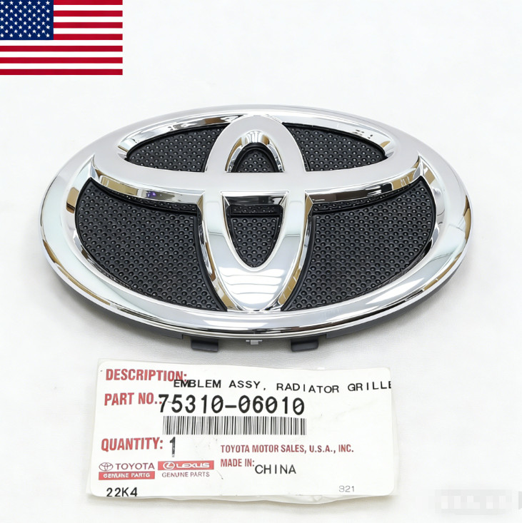 75310-06010 For Toyota Avalon Camry Front Chrome Radiator Grille Emblem Symbol
