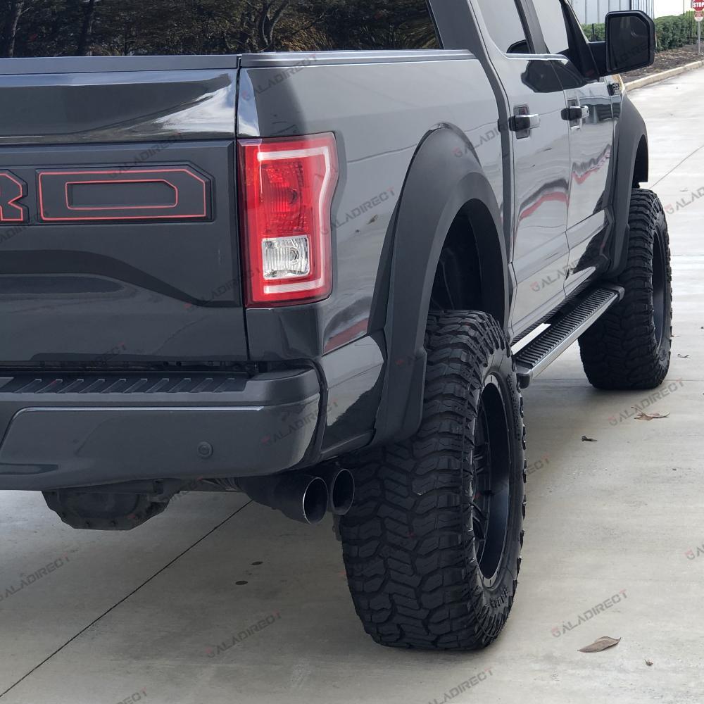 Fender Flares Fits 2015-2017 Ford F150 Styleside w/ LED Light Raptor Style 4pcs
