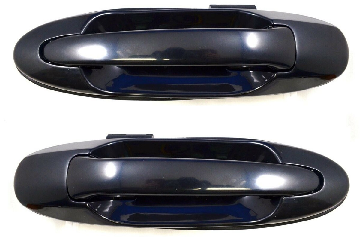 fits 2001 to 2007 Sequoia Exterior Door Handle Smooth Black Rear Left and Right