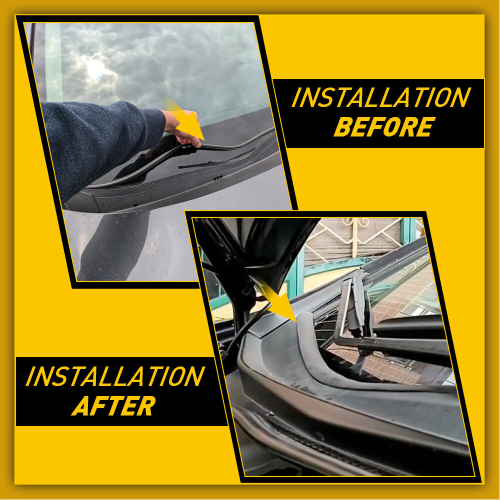 Rubber Seal Strip Trim For Car Front Windshield Plastic Panel HOOD 1.8M 0.70inch