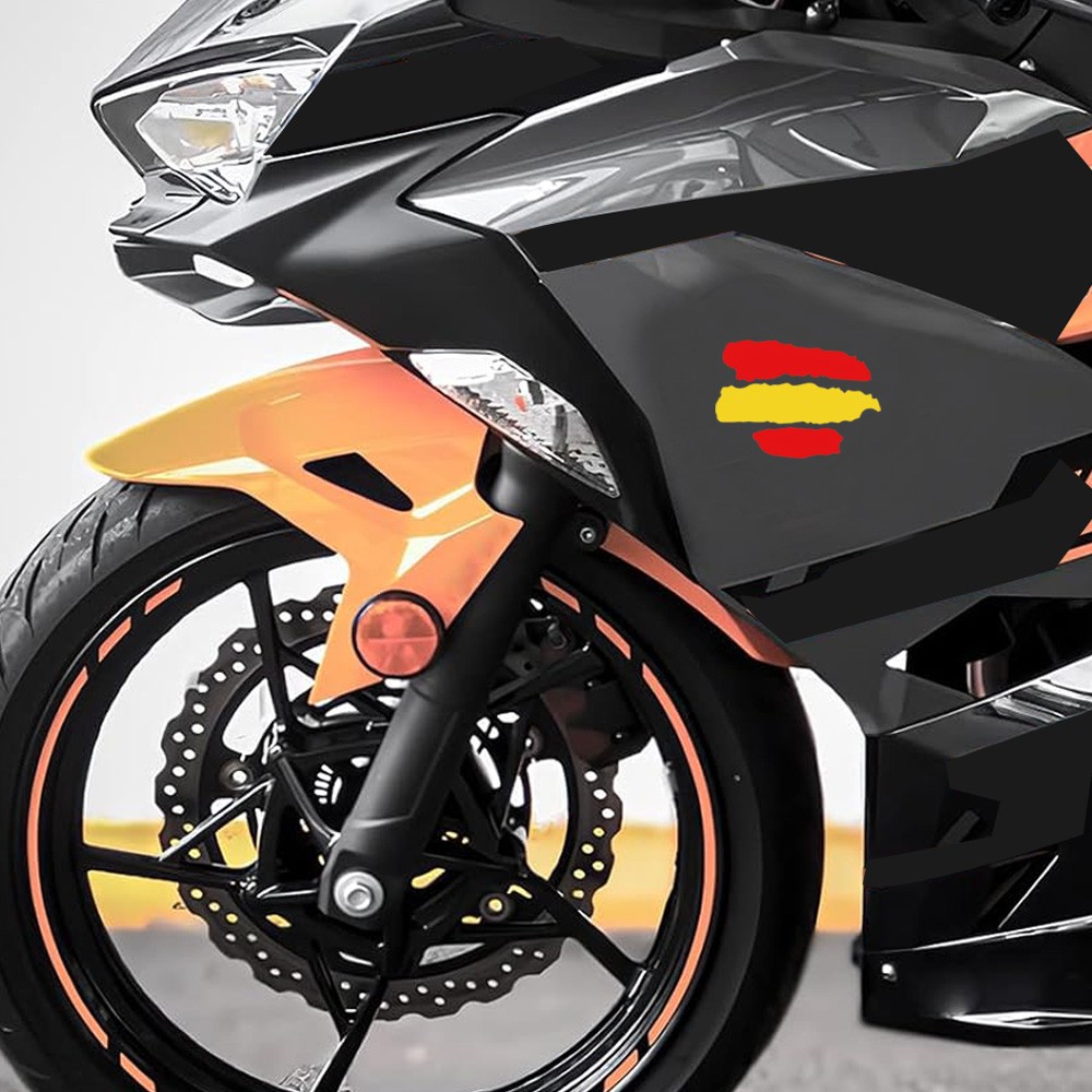 4Pcs Spain Vinyl Decal Stickers Accessories Universal for Cars Motorcycles Bikes