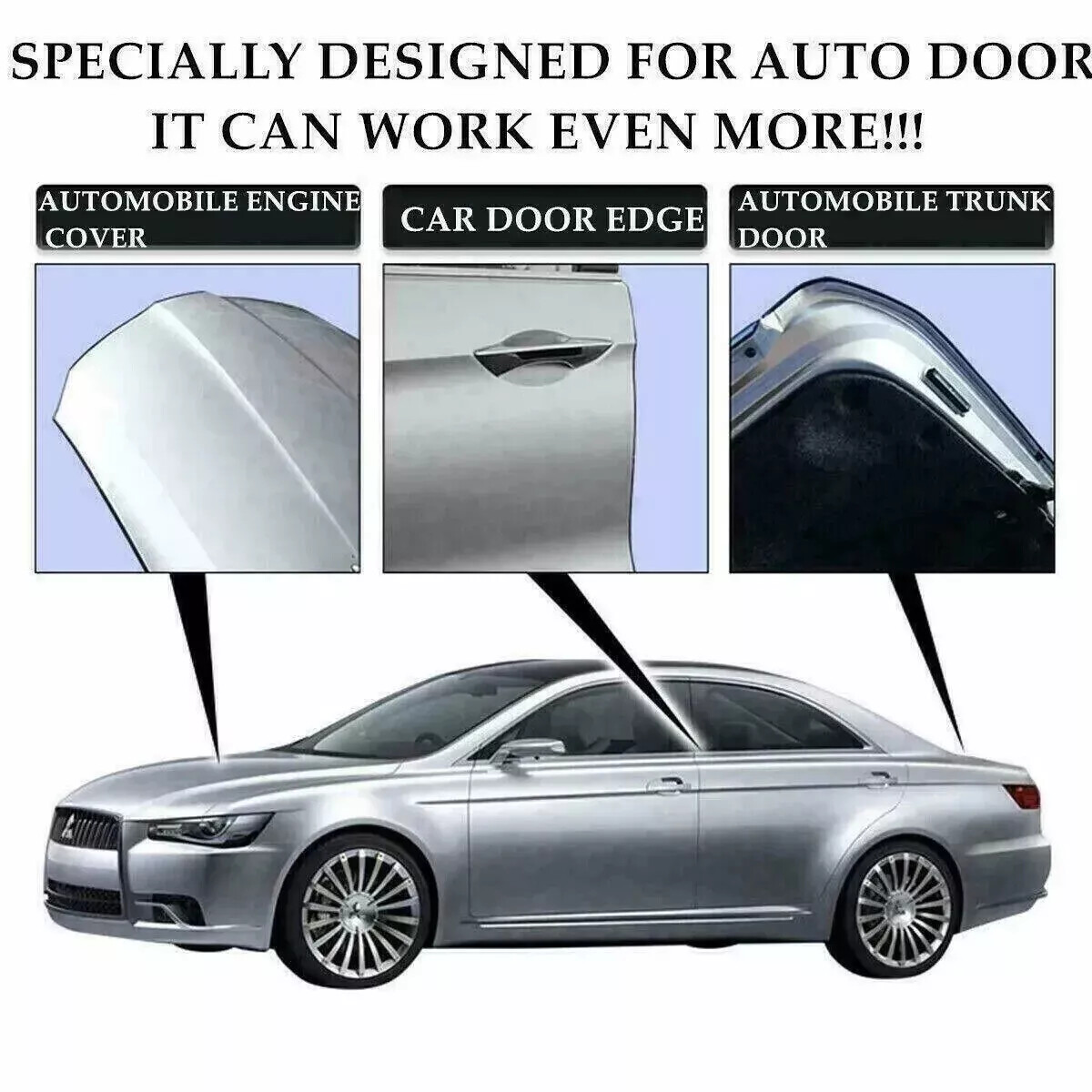 Metal Edge Trim Pinch Weld Car Door, Toolbox Sharp Edging, Rubber Seal Guard New