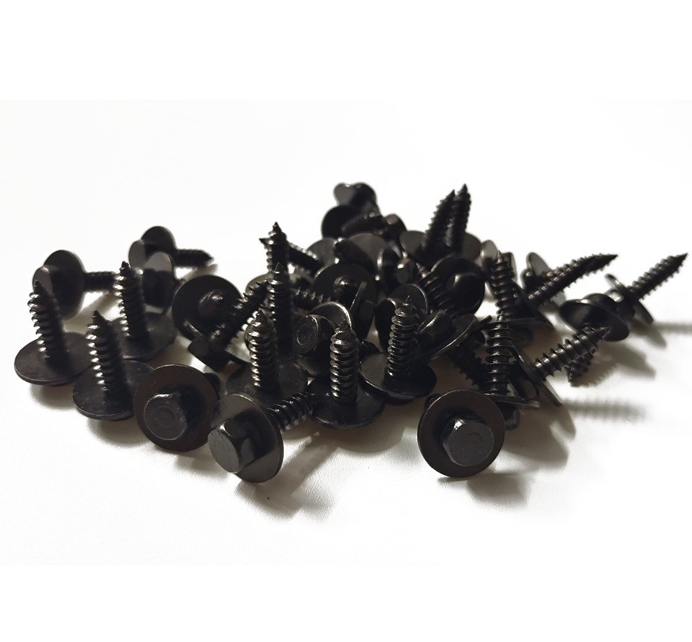Pratical Screw Body Fender Bumper Retainer Clips Gasket Fastener Kit Metal 50PCS