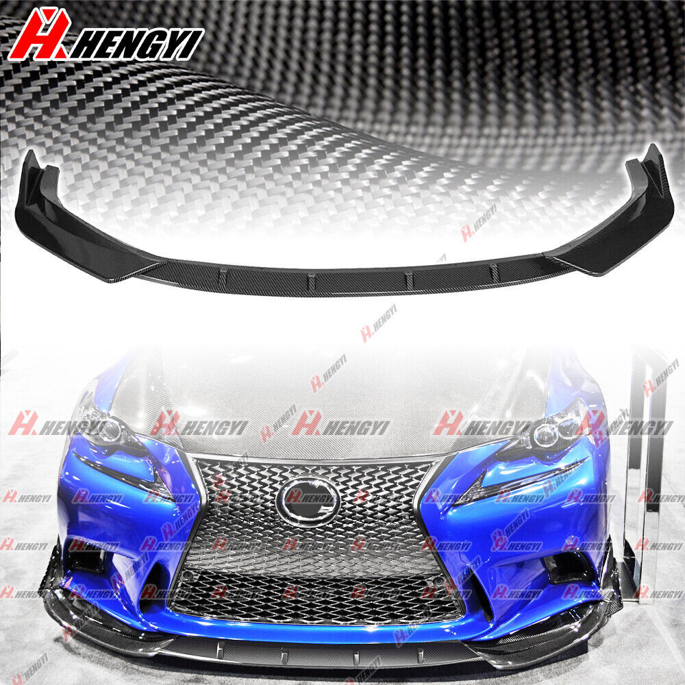 For Lexus IS250 IS350 IS300 F-Sport 14-16 Carbon Style Front Bumper Lip Splitter
