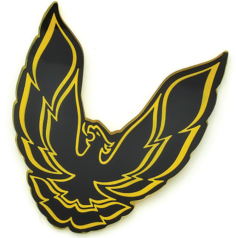 OER Black and Gold Rear Panel Bird Emblem For 1985-1990 Firebird and Trans AM