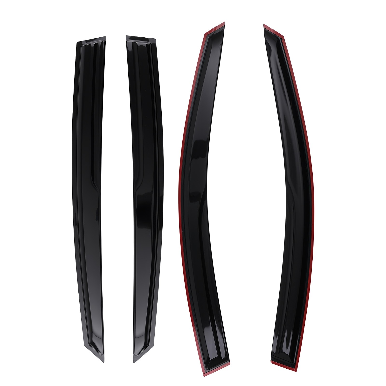 Window Visor Rain Guard for Kia Optima 2011-2015 Outside Mount Black 2.5mm