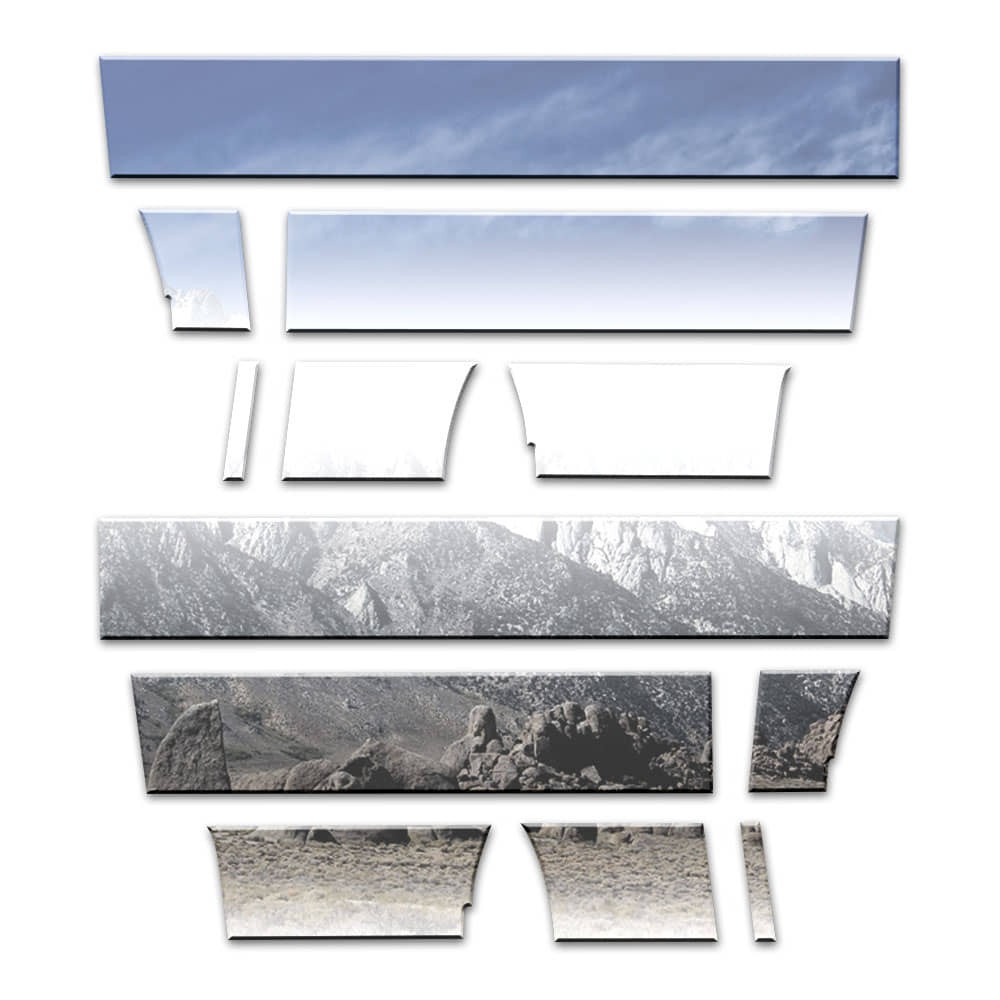7′ Chrome Rocker Panels Rocker Panels for 2009-14 Ford F150 SuperCrew 5.5′ Bed