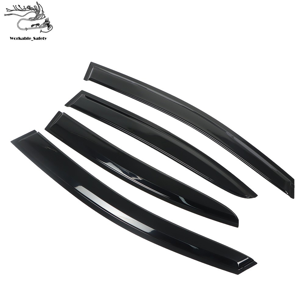 4Pcs Window Visors Rain Guards JDM Style For Subaru WRX STI 2015 2016 2017 2018