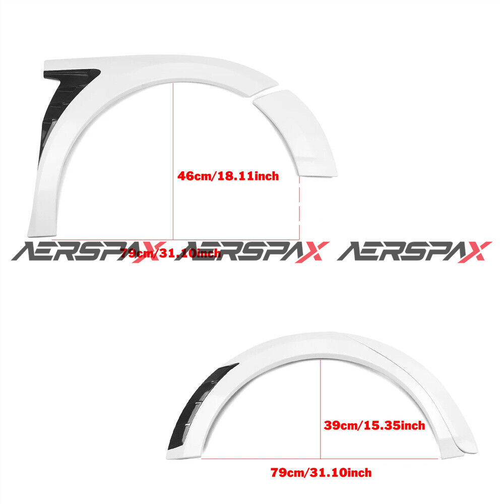 Wheel Fender Flares Cover For Toyota Camry SE XSE 2018-24 Sport Black/White/Red