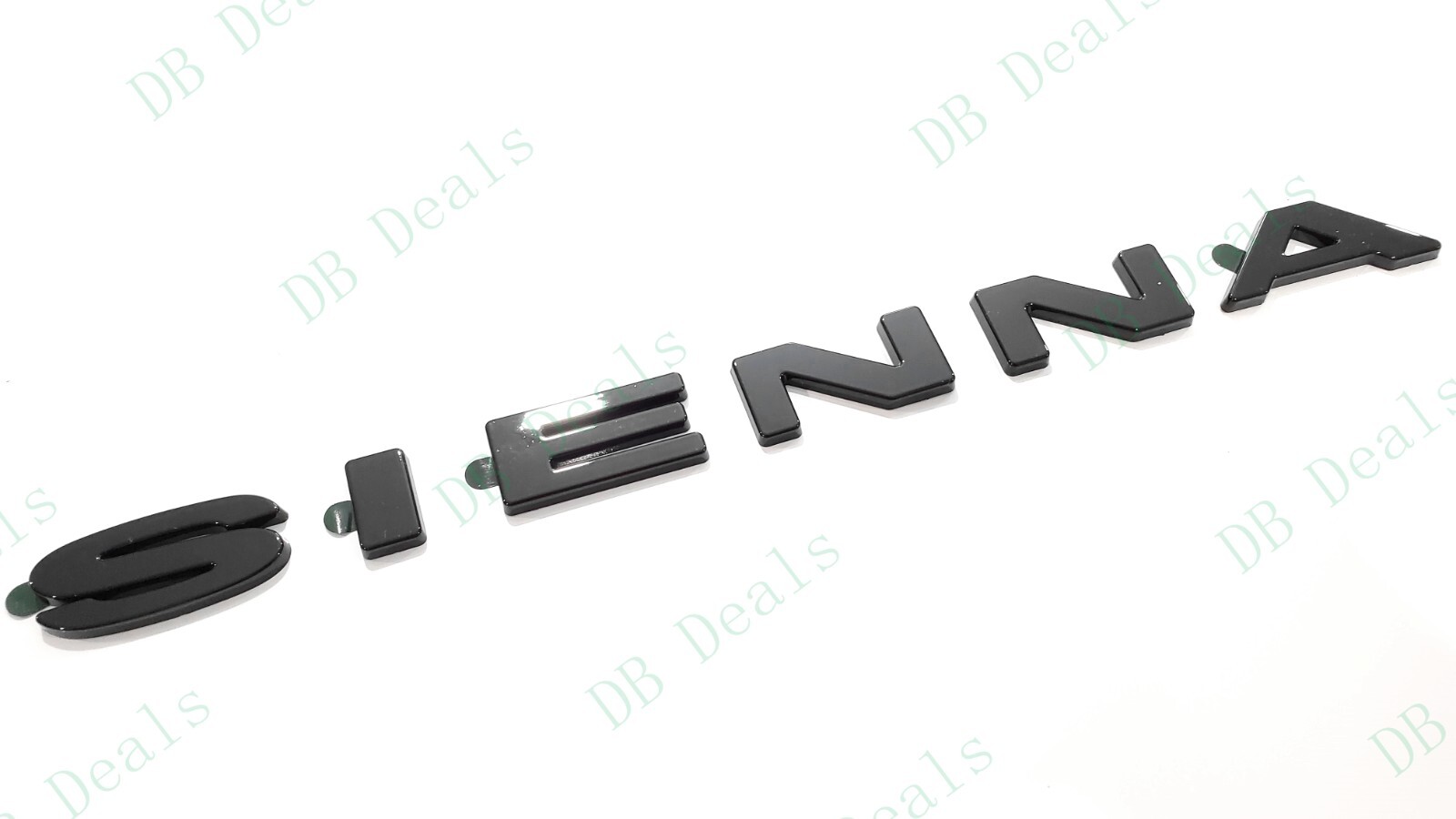 OVERLAY Rear Liftgate Gloss Black SIENNA Letter Logo Emblem 2021+ Toyota Sienna