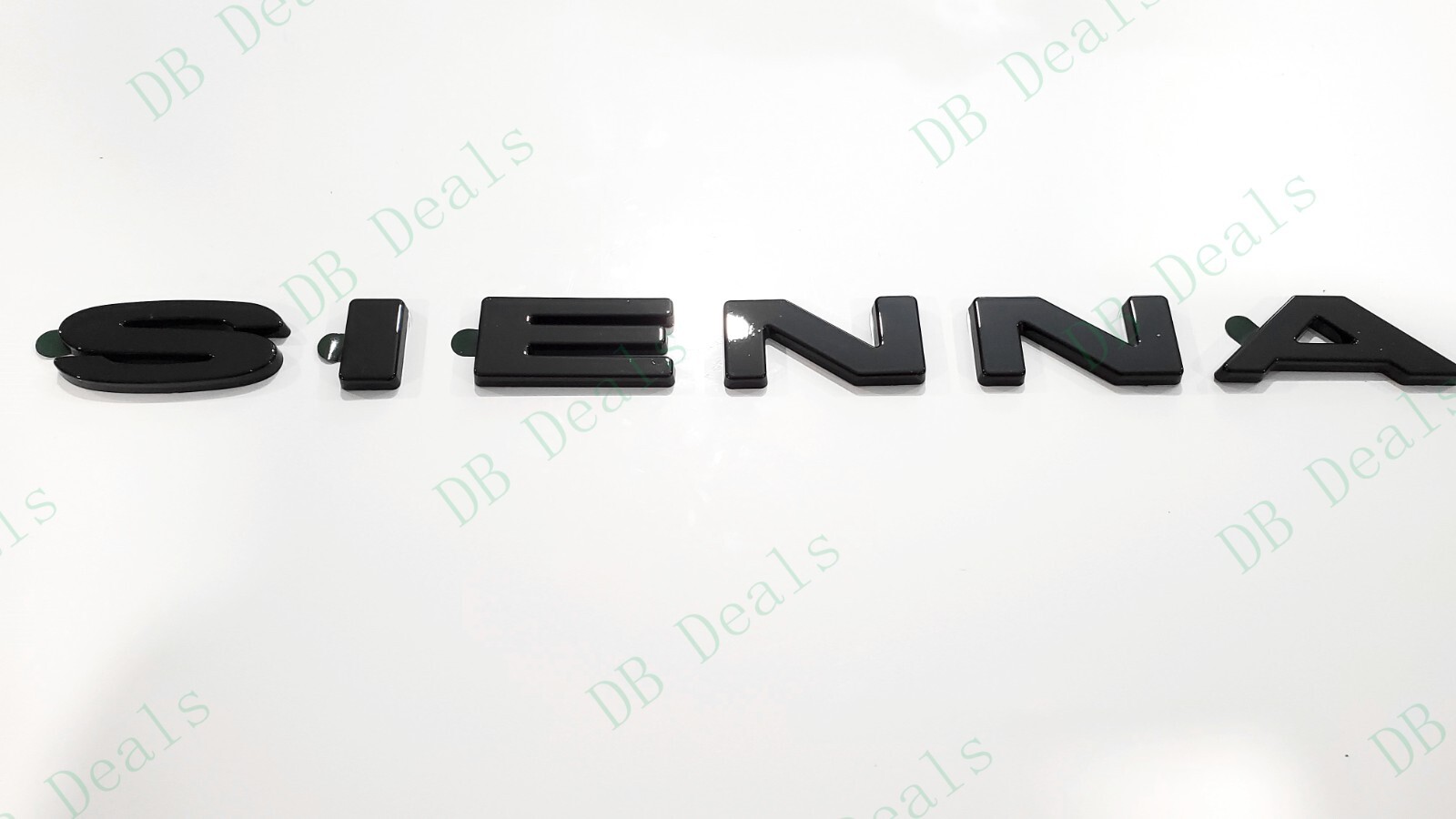OVERLAY Rear Liftgate Gloss Black SIENNA Letter Logo Emblem 2021+ Toyota Sienna