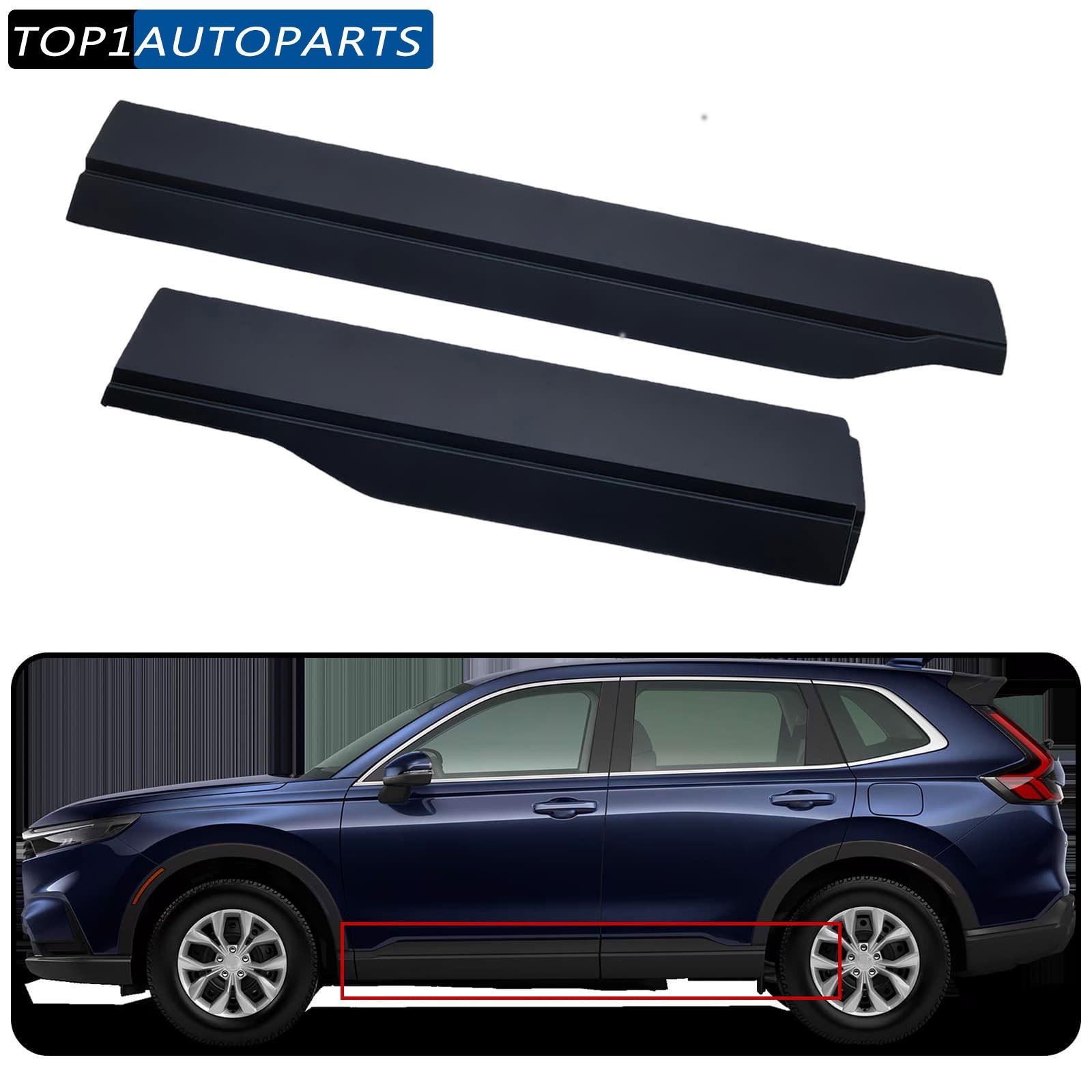 Front Rear Left Door Lower Molding Garnish Set For Honda CR-V CRV 2023 2024 2025