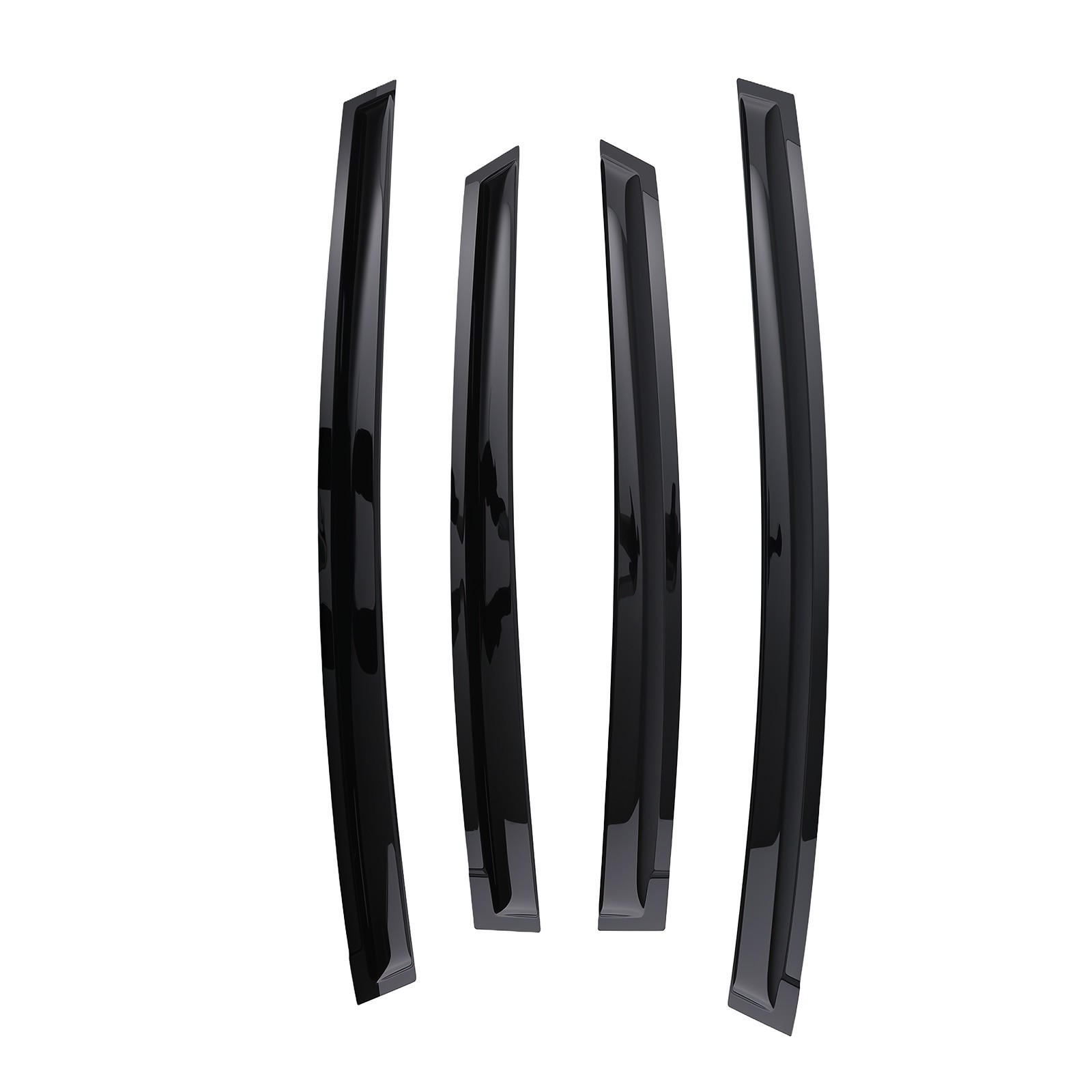 Window Visor Rain Guard for Toyota Prius 2004-2009 Front Rear 2.5mm Black