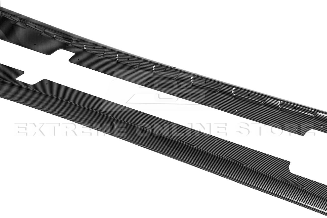 For 97-04 Corvette C5 | ZR1 Style Hydro-Dipped Carbon Fiber Side Skirts Panel