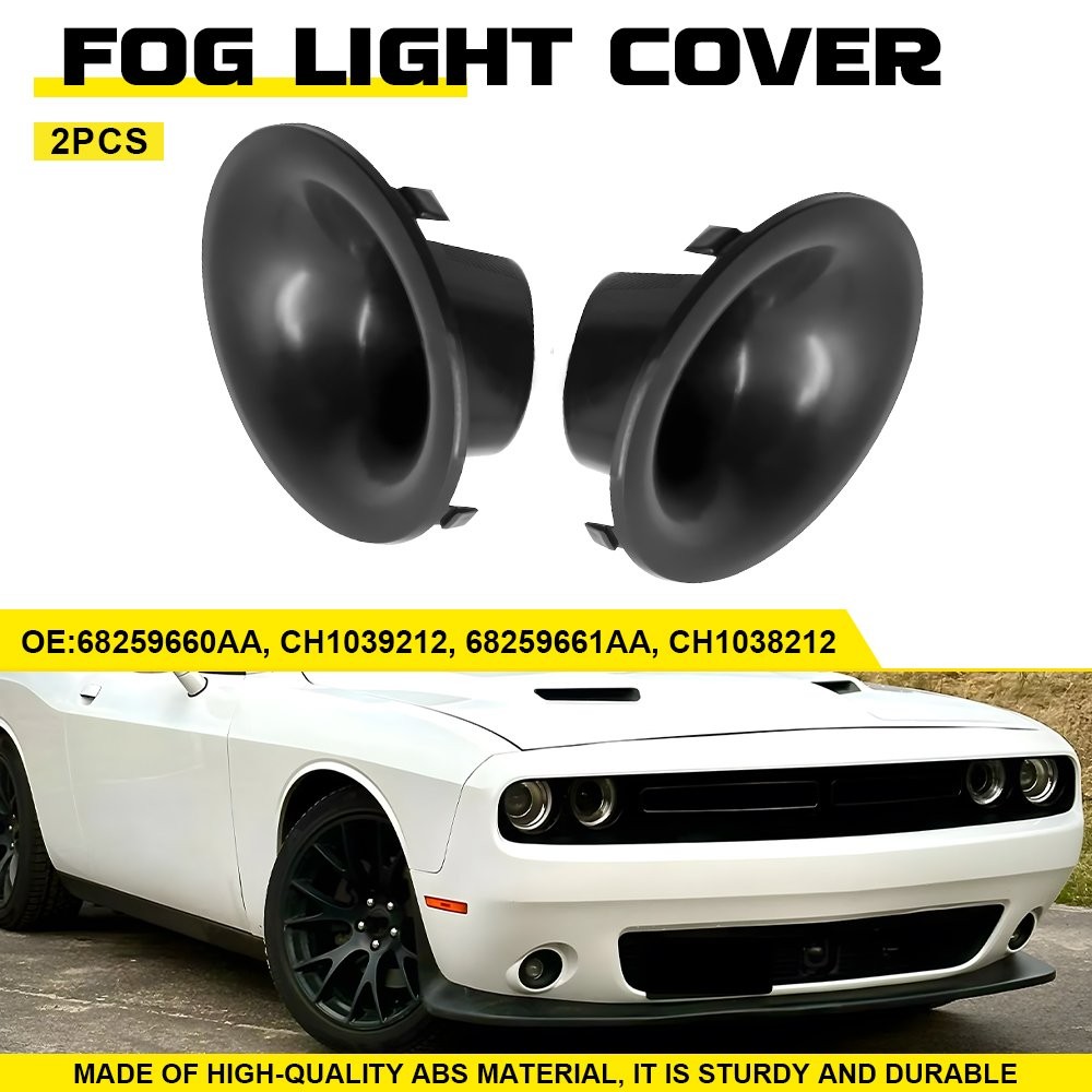 2X Fog Light Covers Front 68259660AA Fits Dodge 2015 2016-2023 Challenger SXT EJ