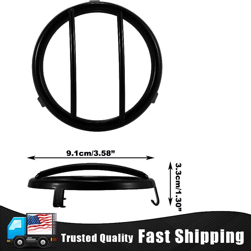 Fog Light Guard Covers Protector Fit 2007-2018 Jeep Wrangler Turn Signal Lamp