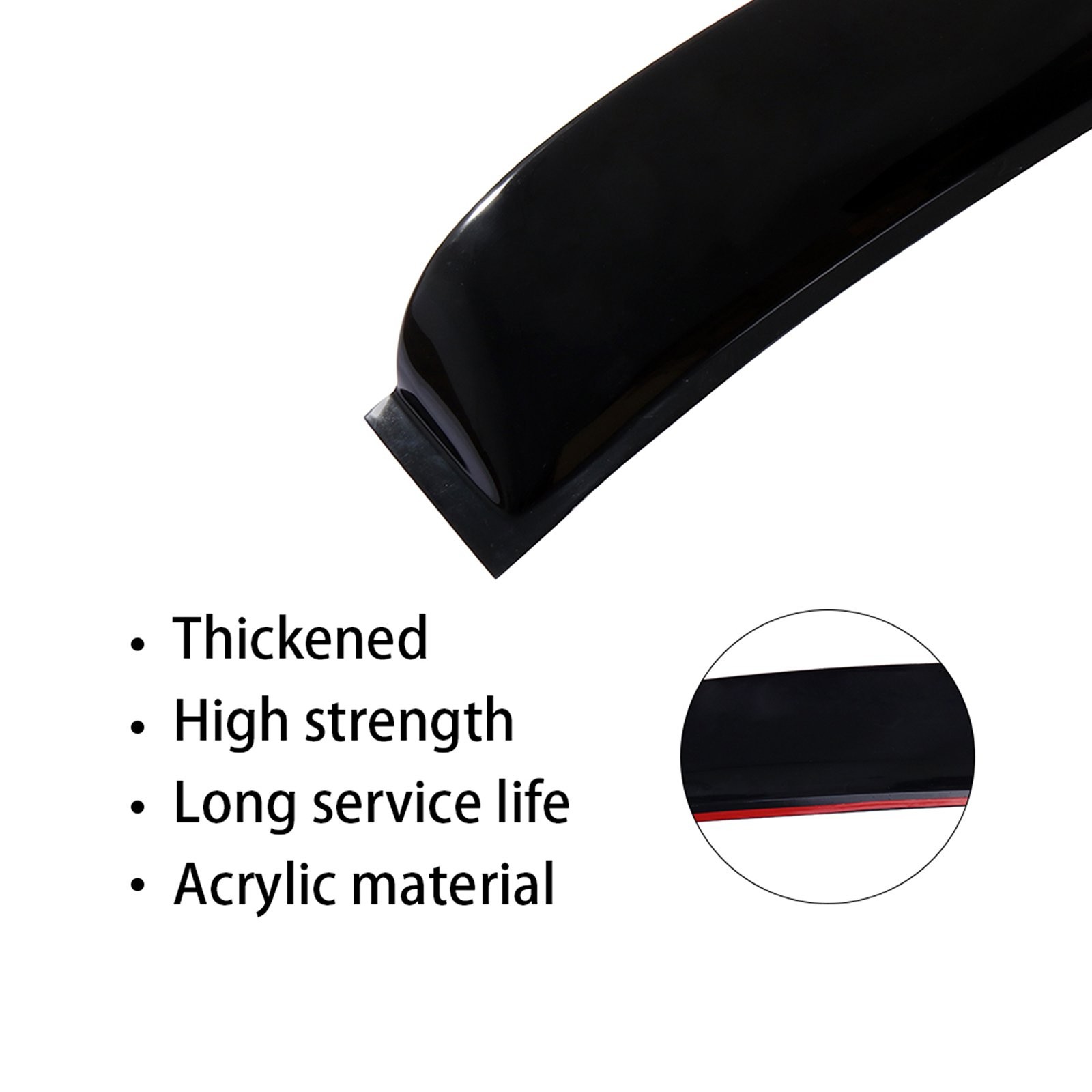 For 2006-2011 Honda Civic Sedan JDM Rear Window Vent Roof Visor Spoiler Wing