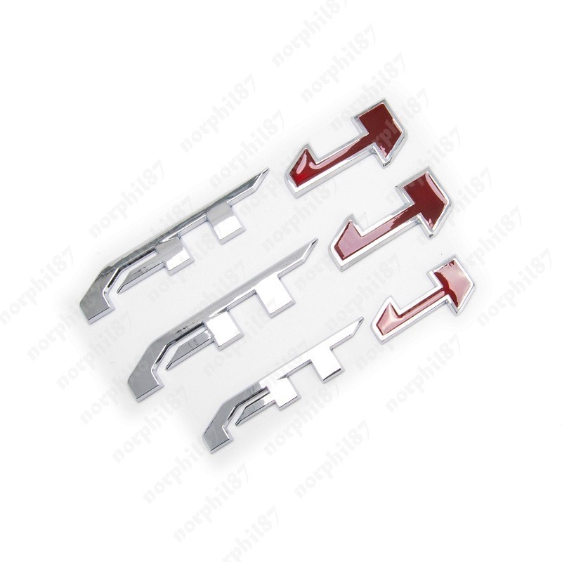3PCS Set NEW Chrome Red AT4 Emblems Badge Fit GMC Canyon Yukon XL Sierra 2500HD