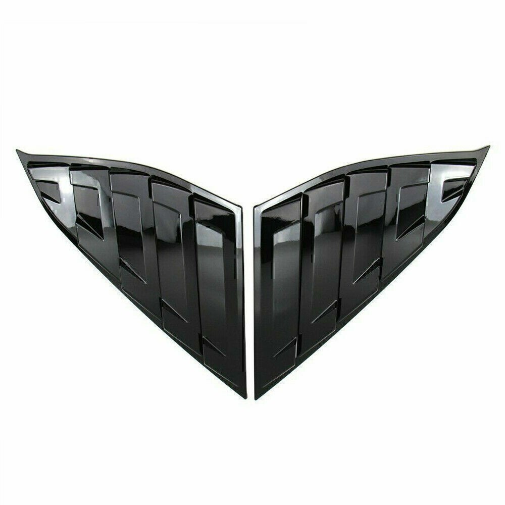 For Honda Accord 2018 2019-22 Side Vent Window Quarter Louver Cover Glossy Black