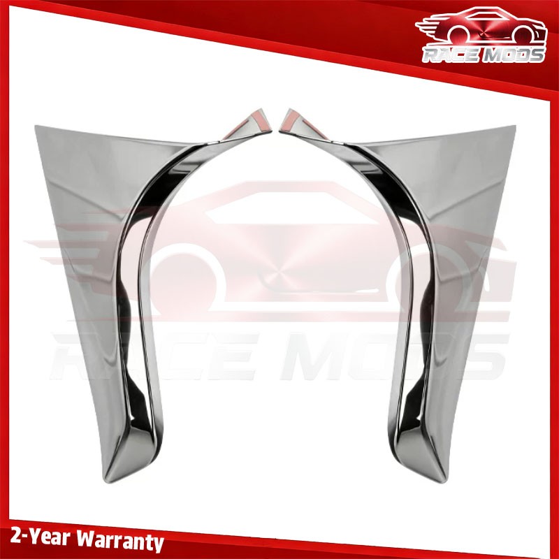 Black silver Rear Window Side Spoiler Cover Trim set For Toyota Rav4 XA60 2026