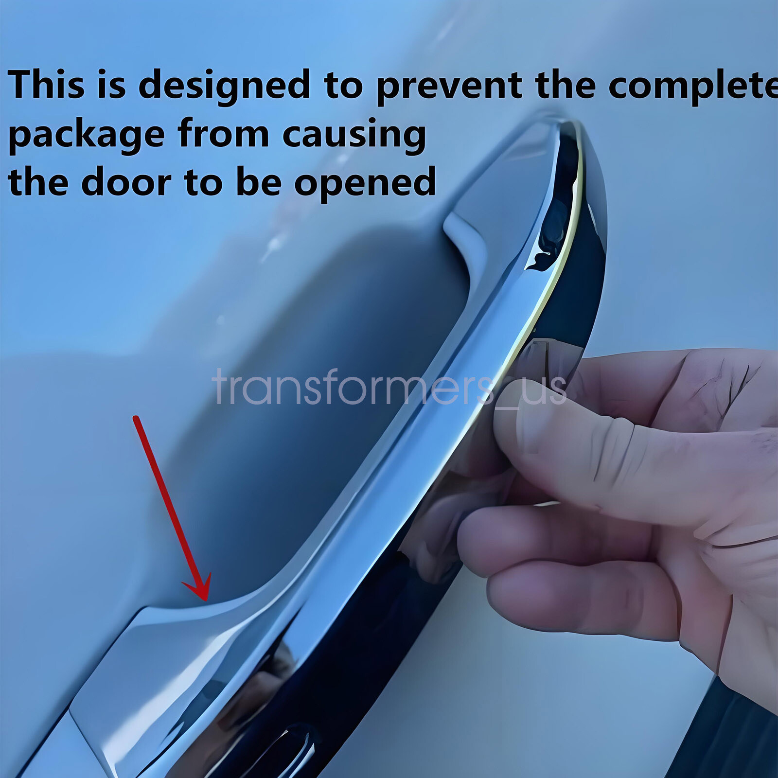 Chrome 4 Door Handle Cover for 2020-2024 Chevy Silverado 1500+2500+3500+HD Truck
