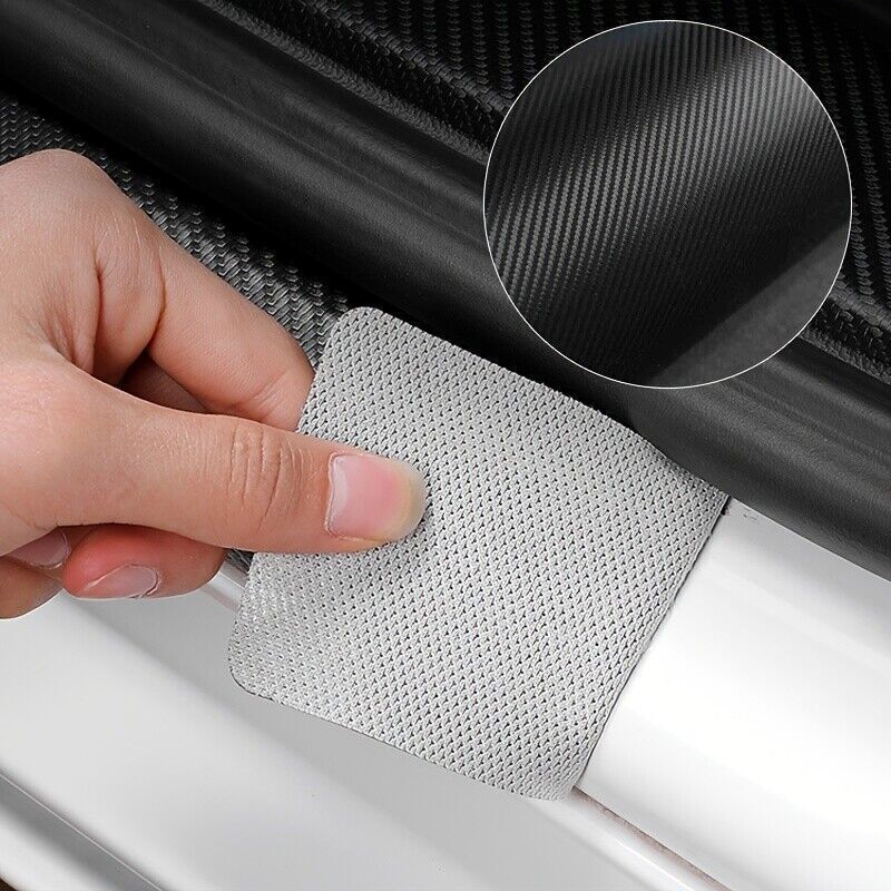 Leather Carbon Fiber Car Door Sticker For Civic Auto Accessories