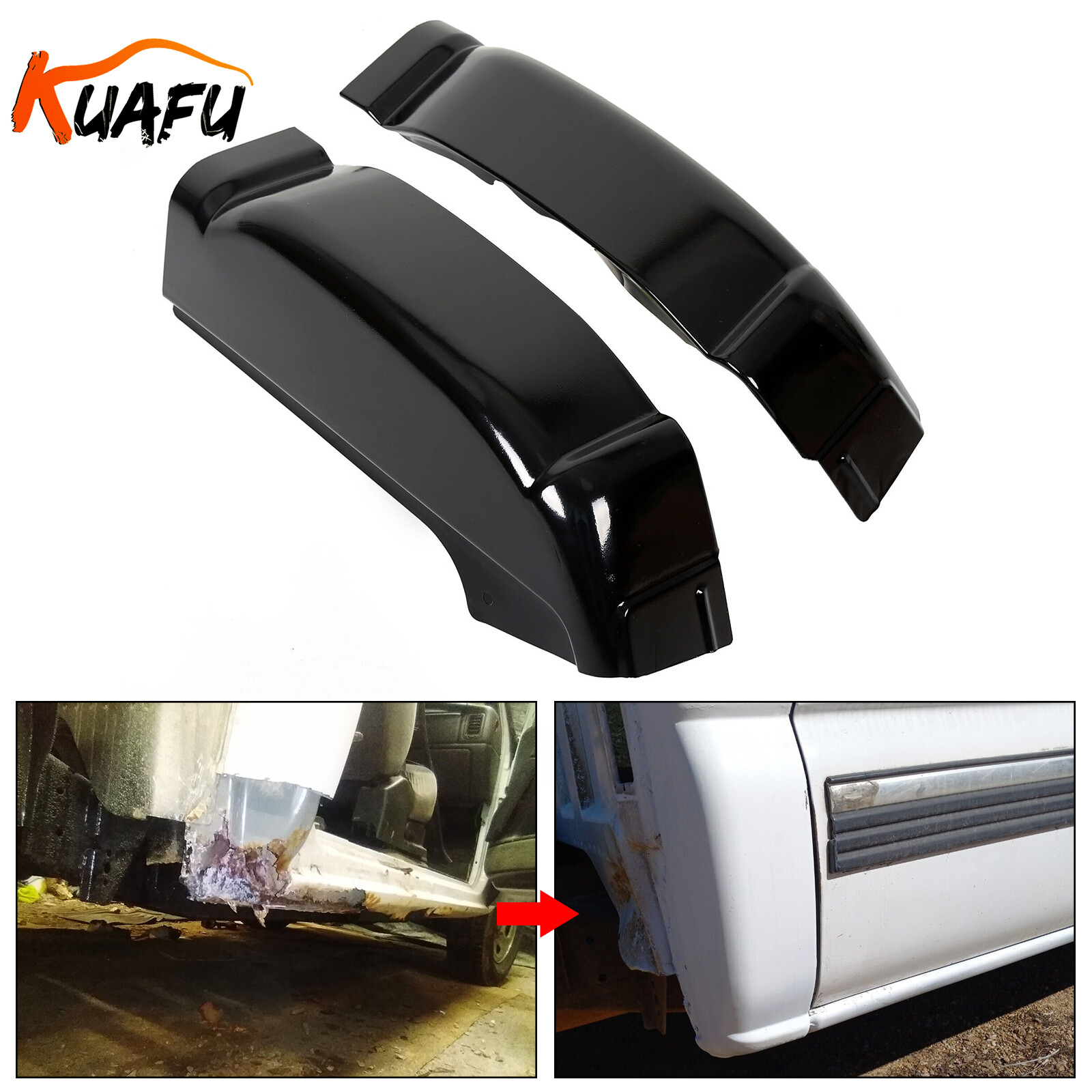 Pair Cab Corners For Chevy Silverado GMC Sierra 4 Door Ext Cab 1999-2006 07