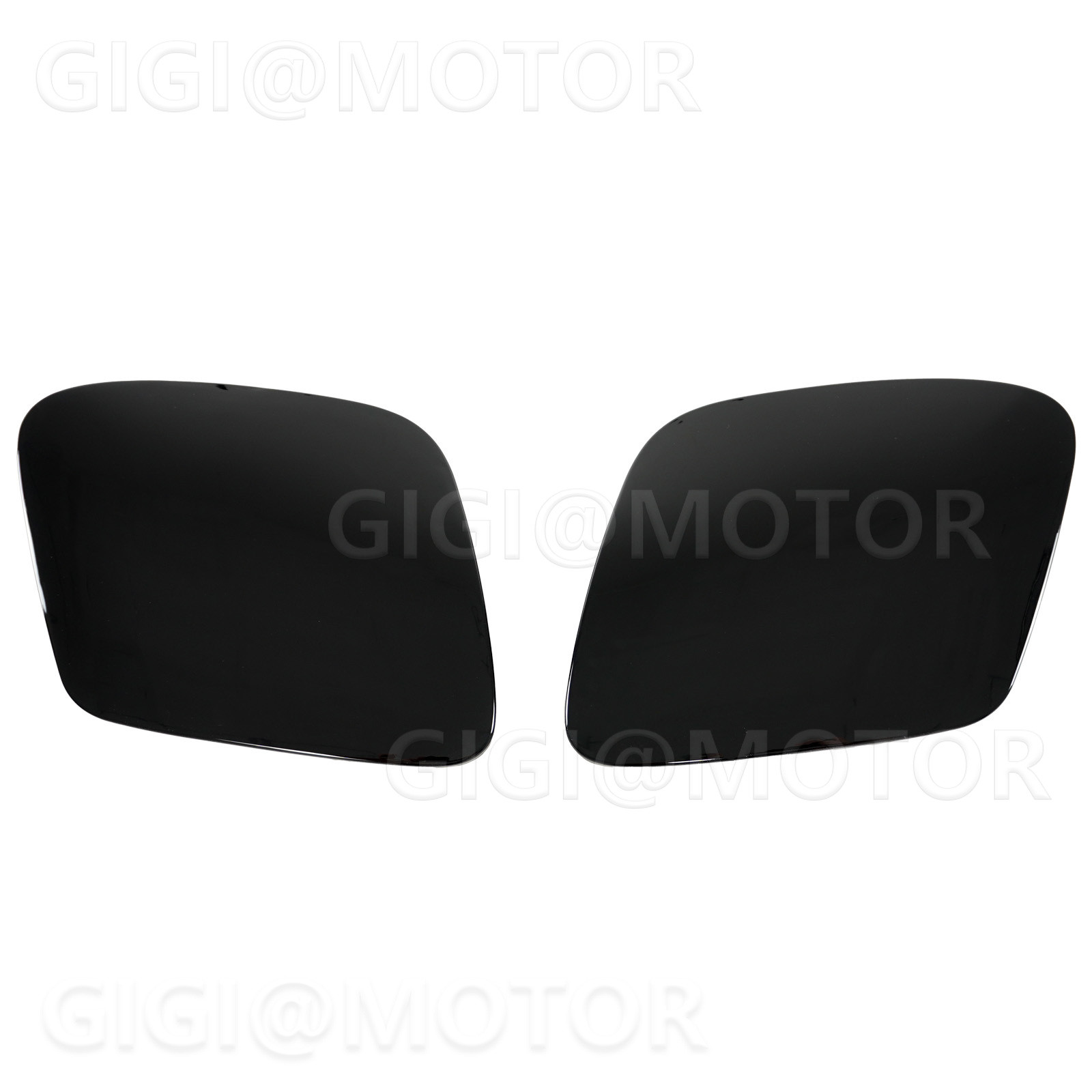 For Corvette C5 97-2004 Gloss Black Pair Front Headlight Cover Beezl Replacement