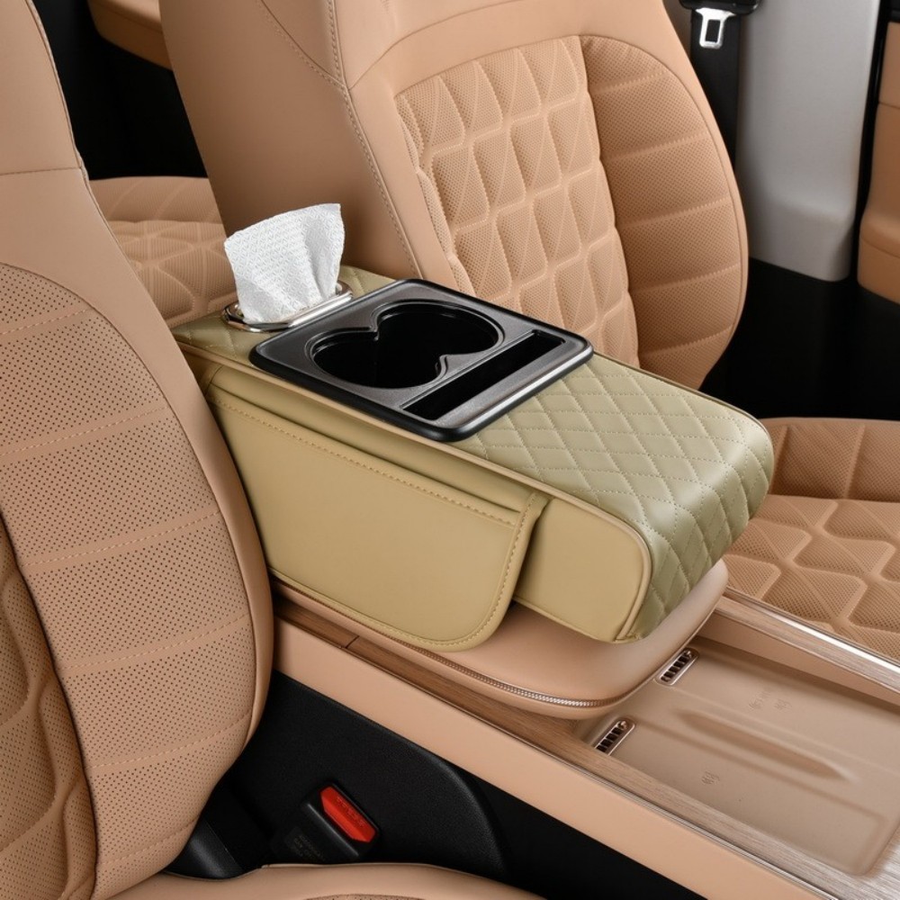 4 in1 Car Armrest Cushion Cover Center Console Box Protector Pad Mat For TOYOTA