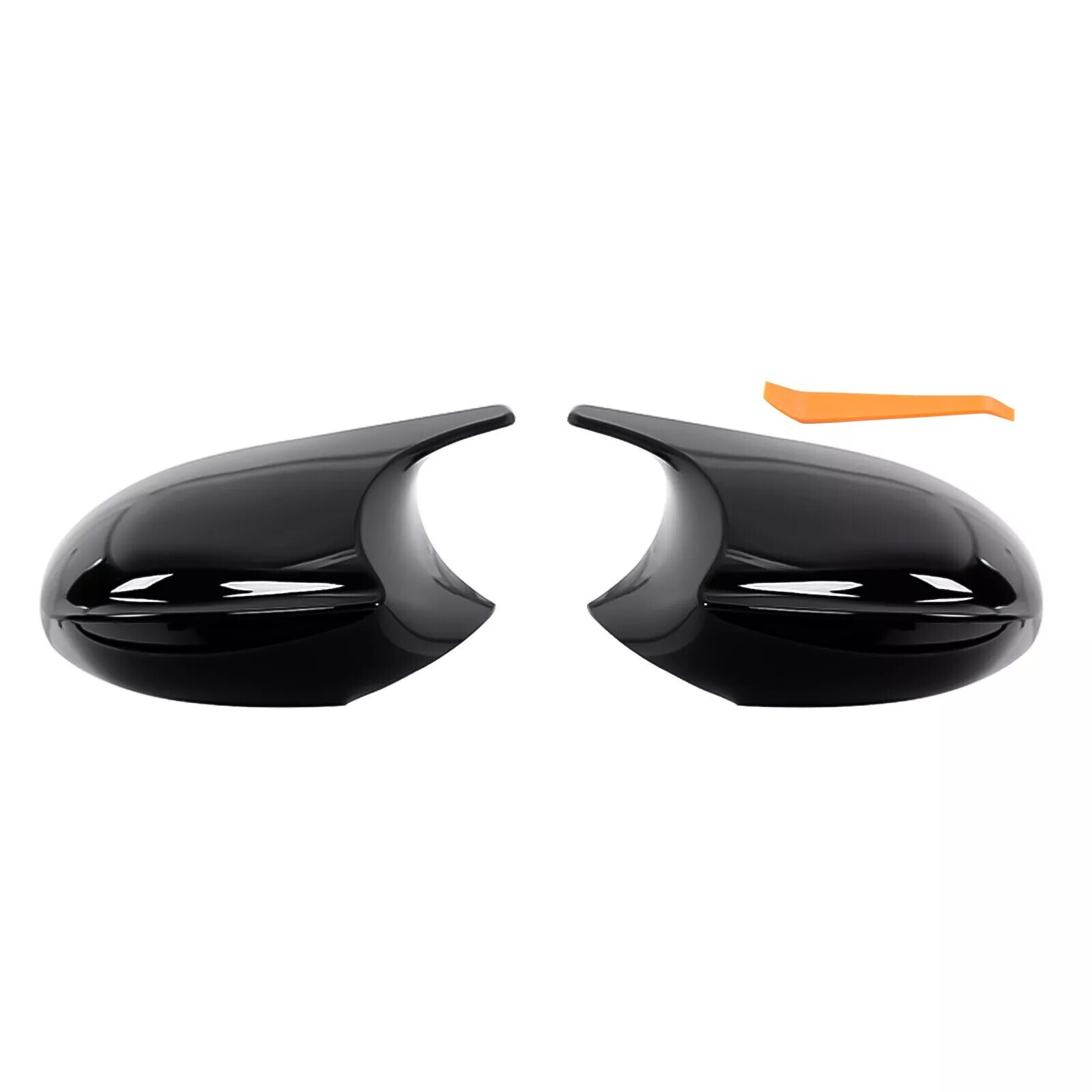For 2005-2008 BMW E90 E91 328i 335i Pre-LCI Gloss Black Side Mirror Cover Cap US