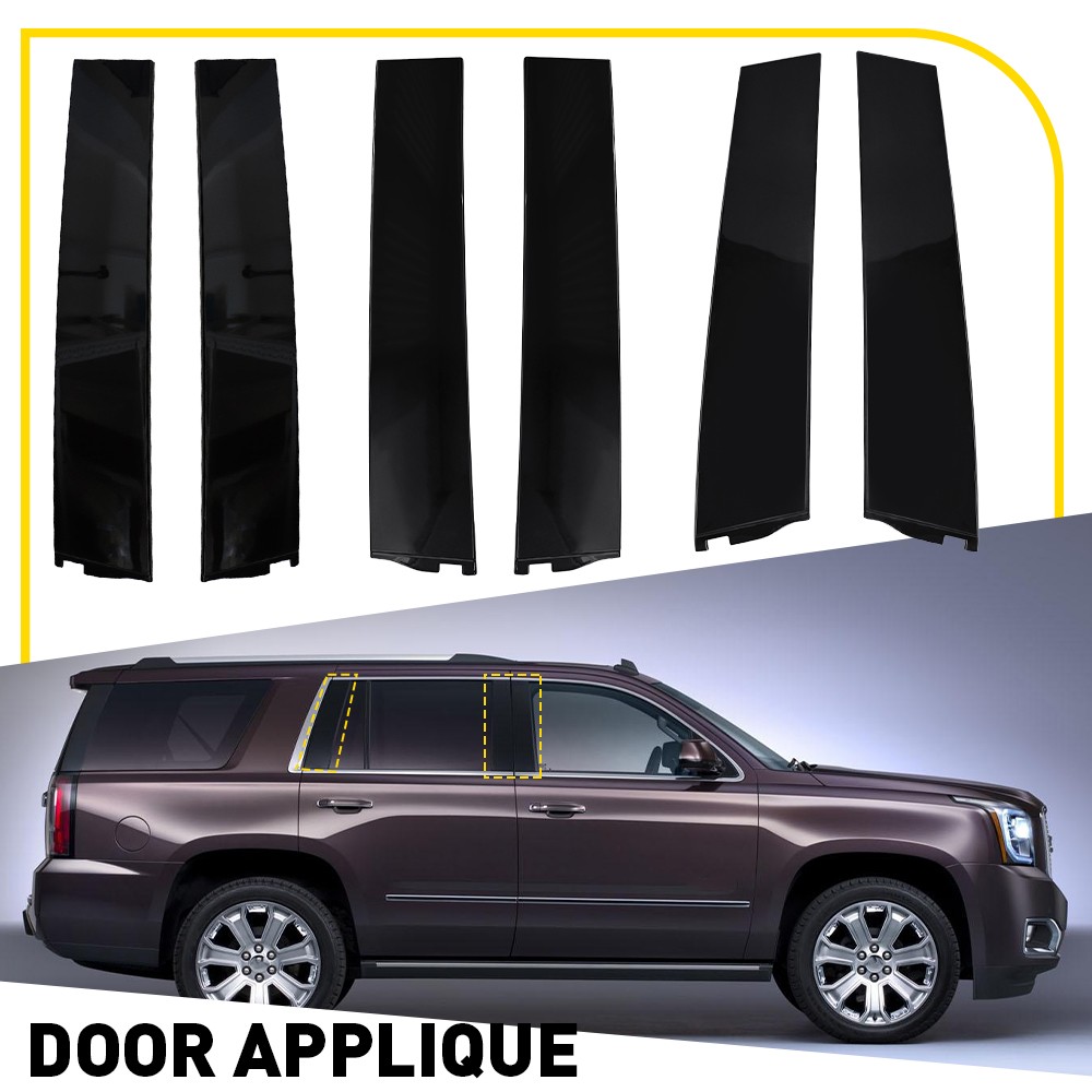 6x Car Window Pillar Posts For 2015-2018 Cadillac Escalade Accessorie 2016 2017