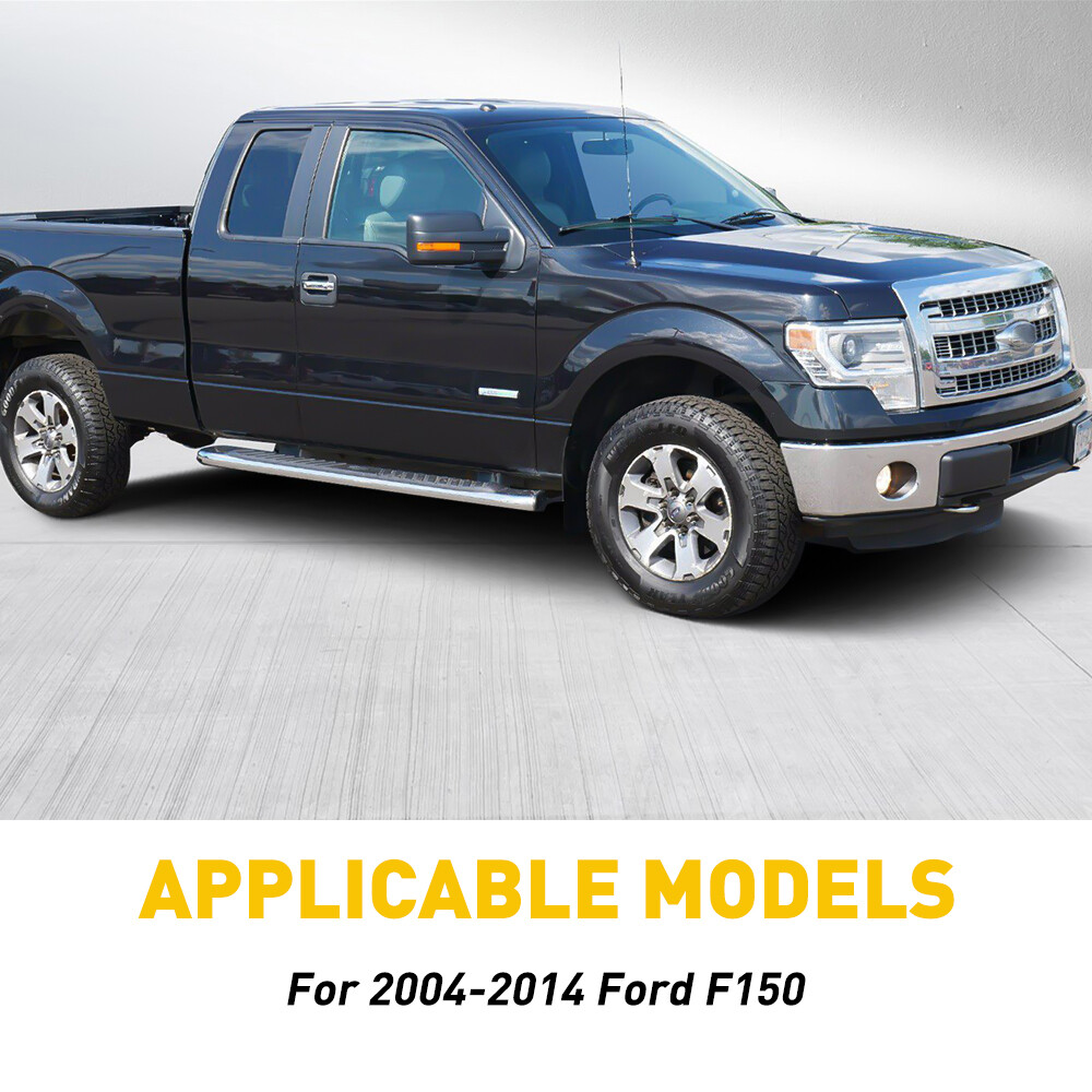 Super Cab Crew Piano Black Pillar Door Post Trim For 2004-2014 Ford F-150 F150