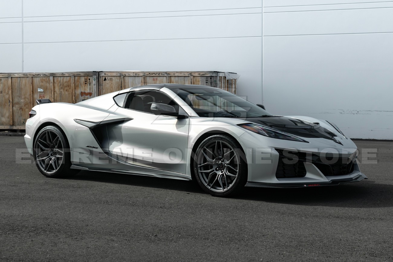 For 23-Up Corvette C8 Z06 | EOS Performance MATTE BLACK Side Skirts Extension