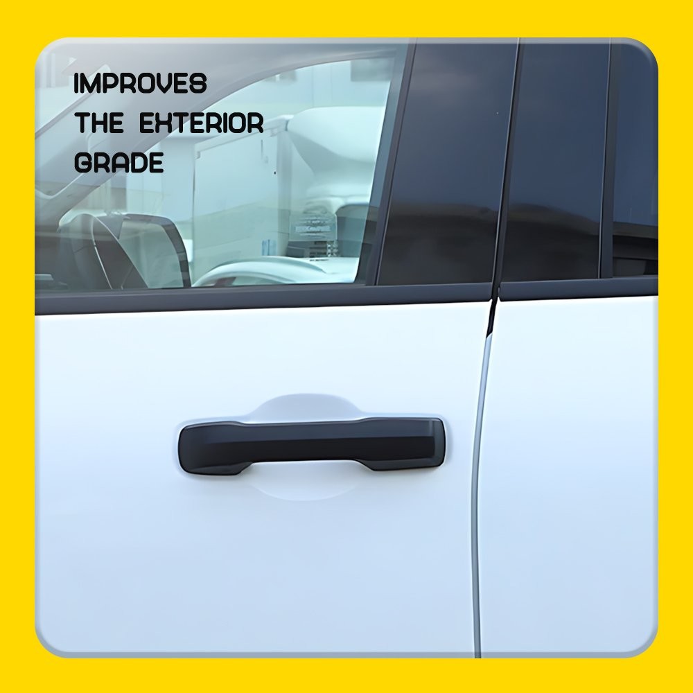 For 2022-23 2024 Toyota Tundra Left Right Outside Door Handle Covers Matte Black