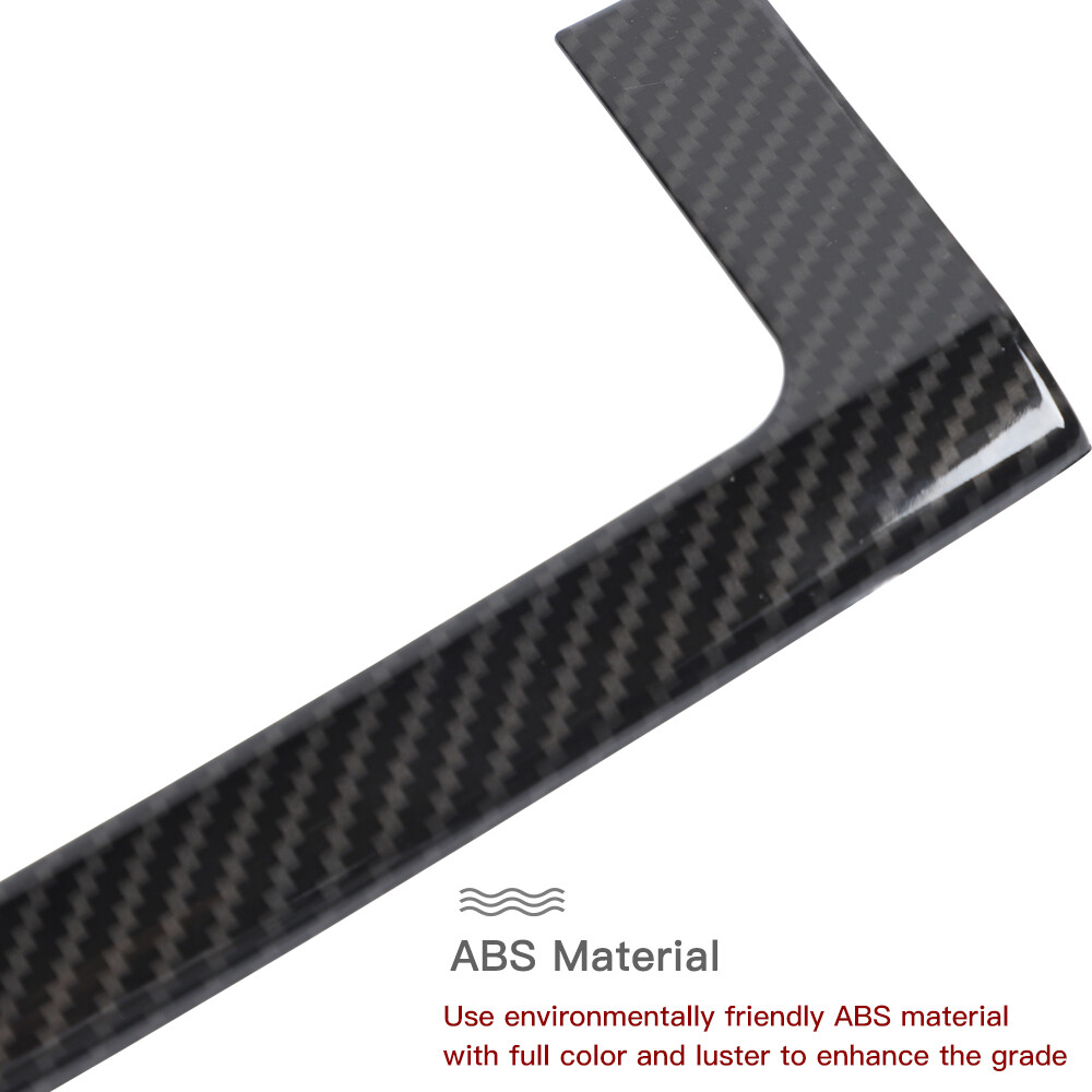 Front Center Console Storage Box Frame Trim For Dodge RAM 10-17 Carbon Fiber