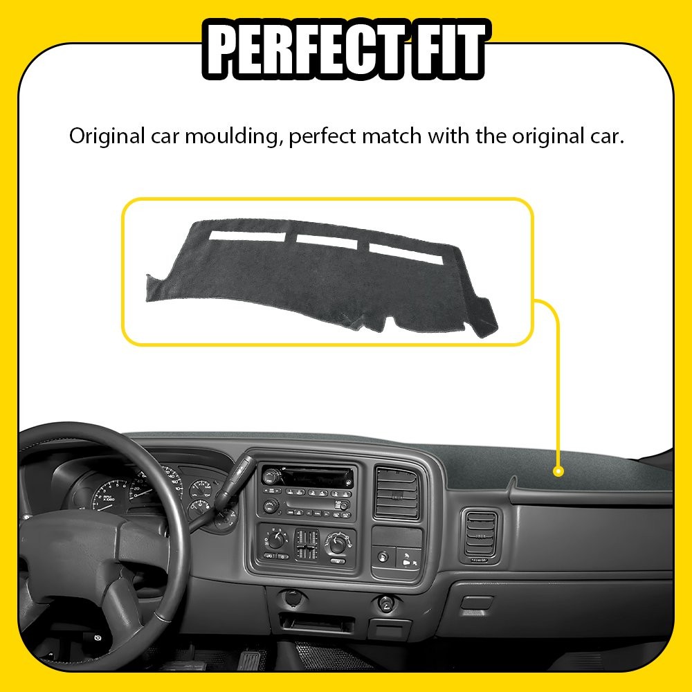 Dashboard Pad Cover Dash Mat for 2000-2006 2001 2002 2003 2004 2005 GMC Yukon